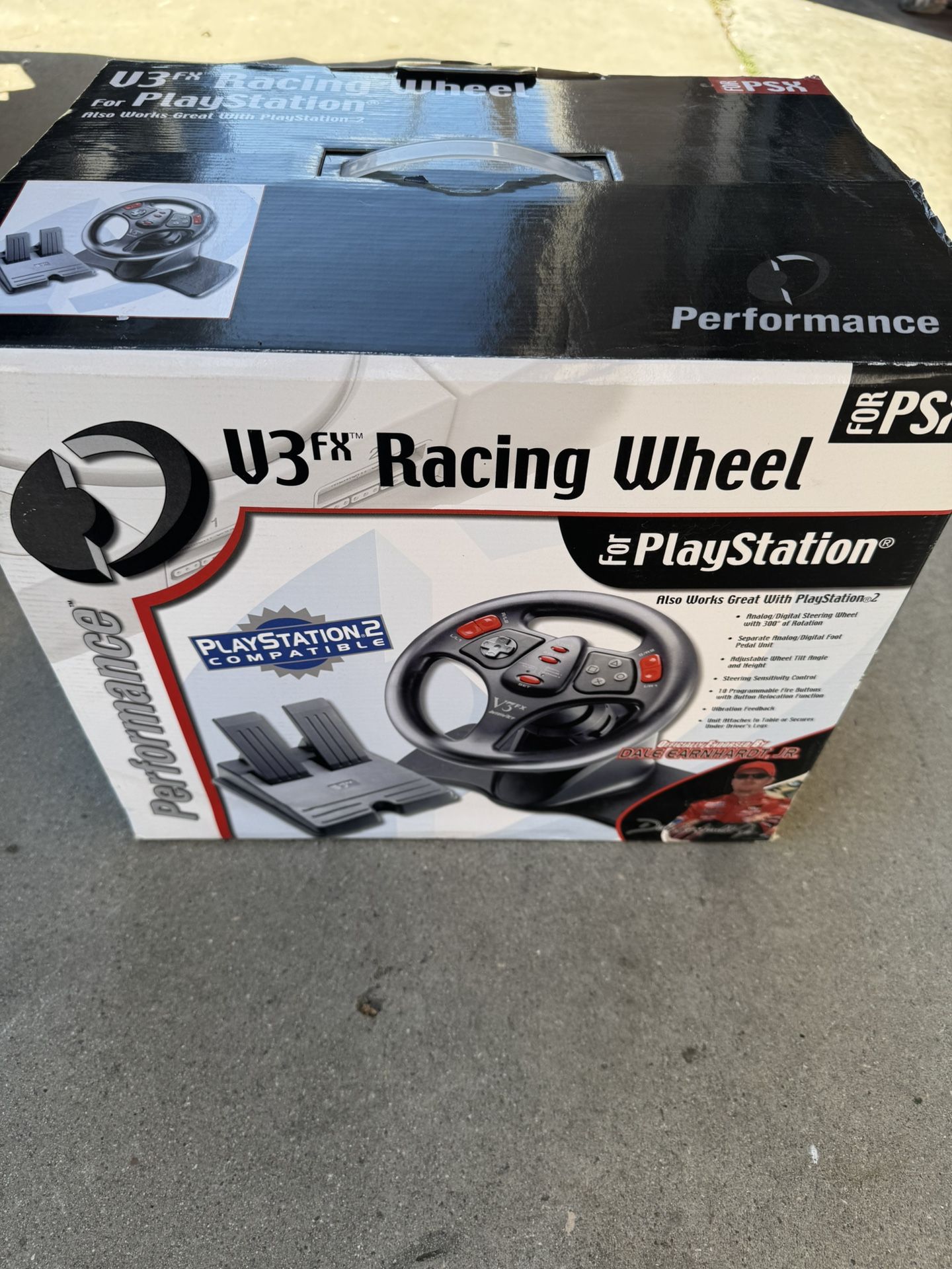 Brand new never been used Racing wheel for PlayStation 2
