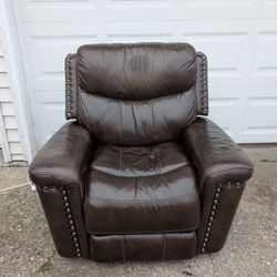 Leather Rocker Recliner 
