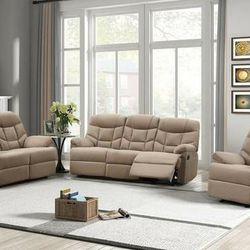 Niko Mocha 3pc Reclining Set

