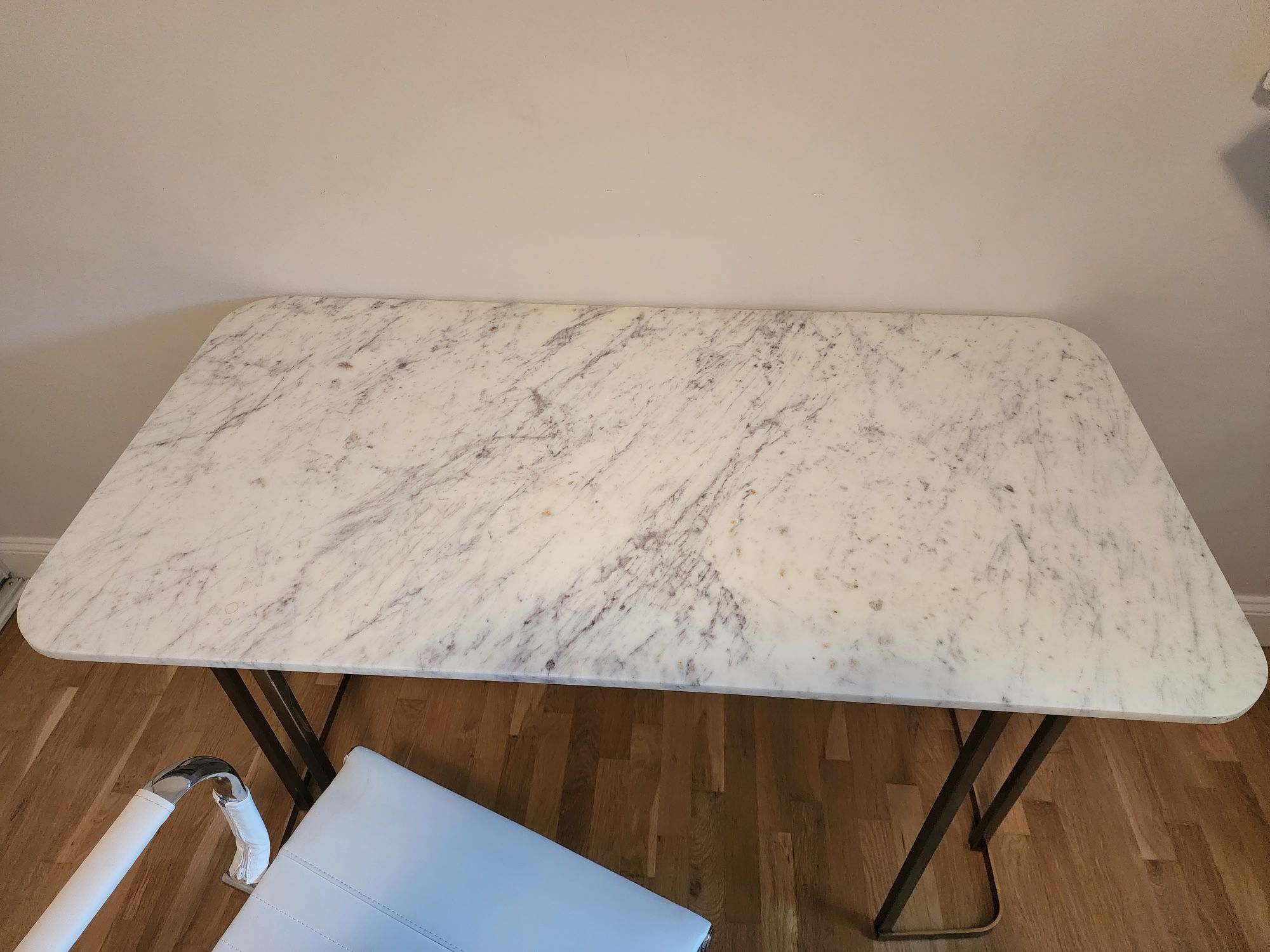 CB2 DAHLIA MARBLE DESK