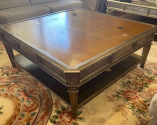 Free Gorgeous Square Gold Color Z Gallerie Coffee table