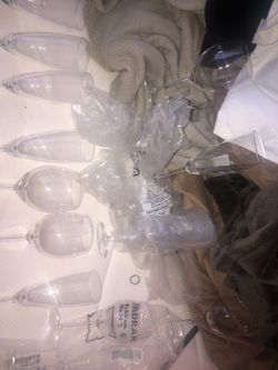 Brand new wine champagne glasses from ikea