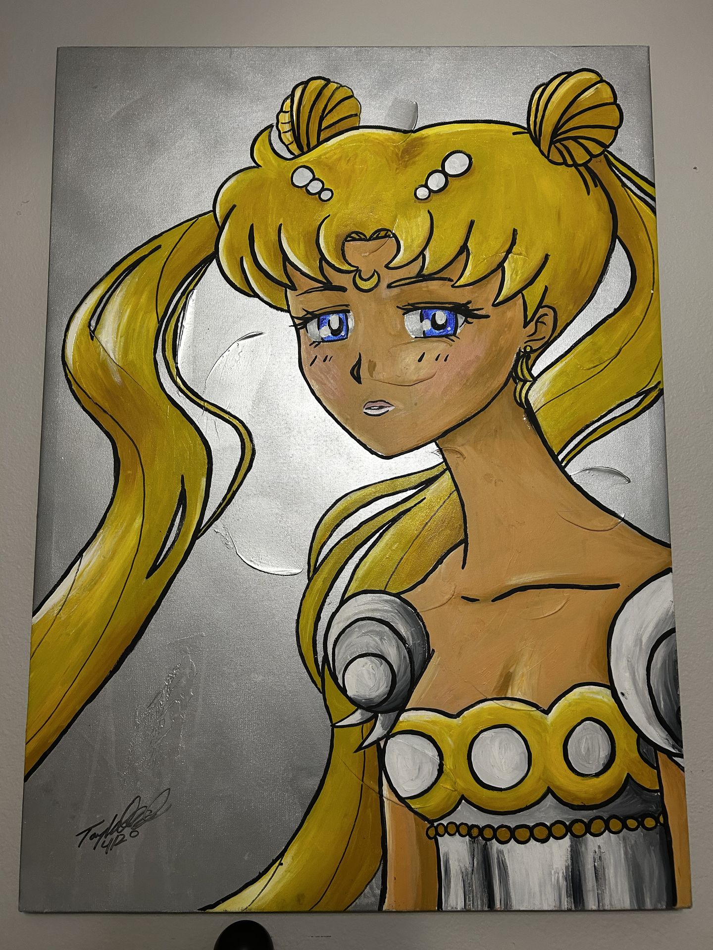 Sailor Moom Acrylic Canvas by Living Artist