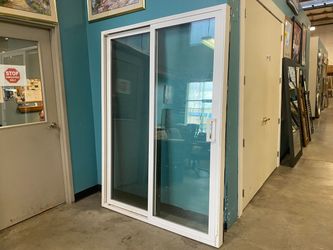 MILGARD 59.5″x81.5″ 1/8″ Suncoat Tempered Sliding Glass Door with Waterproof Flashing