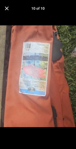 2 Canopies , 2 umbrellas, 2 canopy weights, cooler/table combo, ; small tent