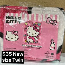 Hello kitty twin Size Blanket 