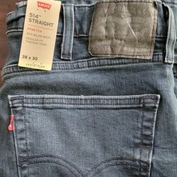 Men's Levi's 514 Straight Stretch 38x30 Pants 