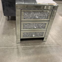 Mirrored Nightstand/End Table