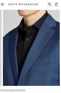 New Men’s Pronto Uomo suit. Size 52R