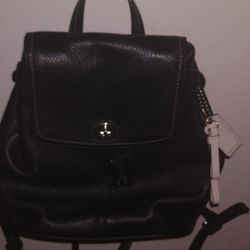 Black Coach Purse/Backpack