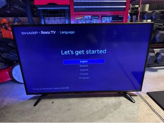 49” SHARP LCD SMART TV w/ GOVEE BACKLIGHT