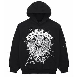 Sp5der OG Web Hoodie Black