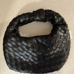 Woven Black Mini Bag