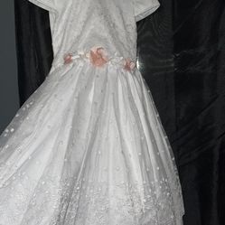 Vestido Size 8 En  $100 De Bautiso Primera Cumunion Confirmacion De Niña
