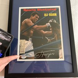 Sports illustrated Ali and Joe Frazier signature 