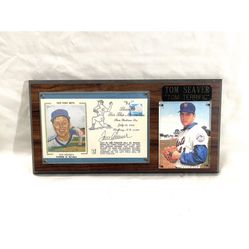 Mint condition collectors, New York Mets Tom Seaver, number 41 retirement signed by player plaque