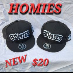 BLACK HOMIES HAT NEW