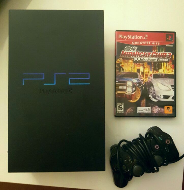 Sony PlayStation 2 with Midnight Club 3 DUB edition bundle