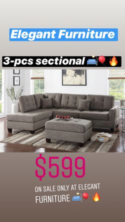 Sectional sofa on sale only at elegant furniture 🛋🎈🔥