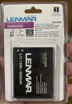 LENMAR MOBILE CELLPHONE BATTERY FOR SAMSUNG NEW UNOPENED