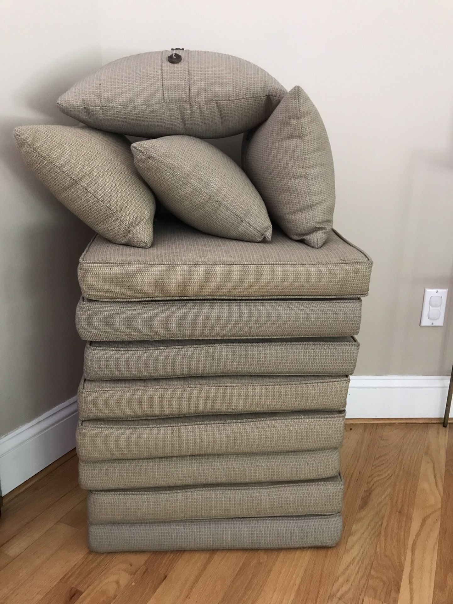 Set of Smith & Hawken outdoor patio furniture cushions