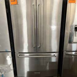 kitchen aid stainless steel french door refrigerator