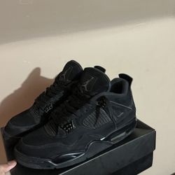 Black Cat Jordan 4, Size 12