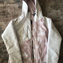 Womens Pink And White Small snow jacket 