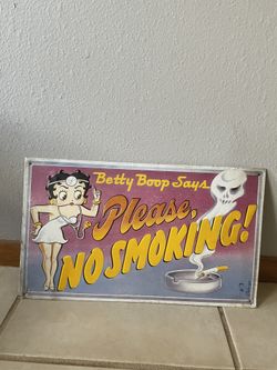 Betty Boop No Smoking Sign for Sale in No Fort Myers, FL - OfferUp