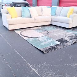 Cream Sectional Sofa 