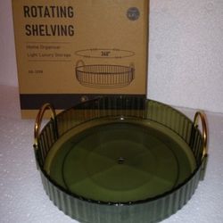 9" Diam Spinning Organizer Tray - New