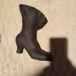 Vintage Cast Iron Lady Boot Vase