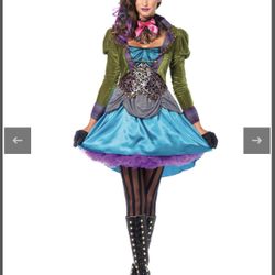 Women Mad Hatter Costume S/M