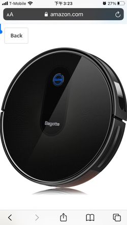 Robot Vacuum, 2.7" Slim Robotic Vacuum Cleaner With Self-Charging 1500PA & Quiet, 6 Cleaning Modes, Daily Schedule Cleaning for Pet Hair, Carpet, Har