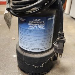 91330 superior pump 1/3 horsepower submersible thermoplastic pump 