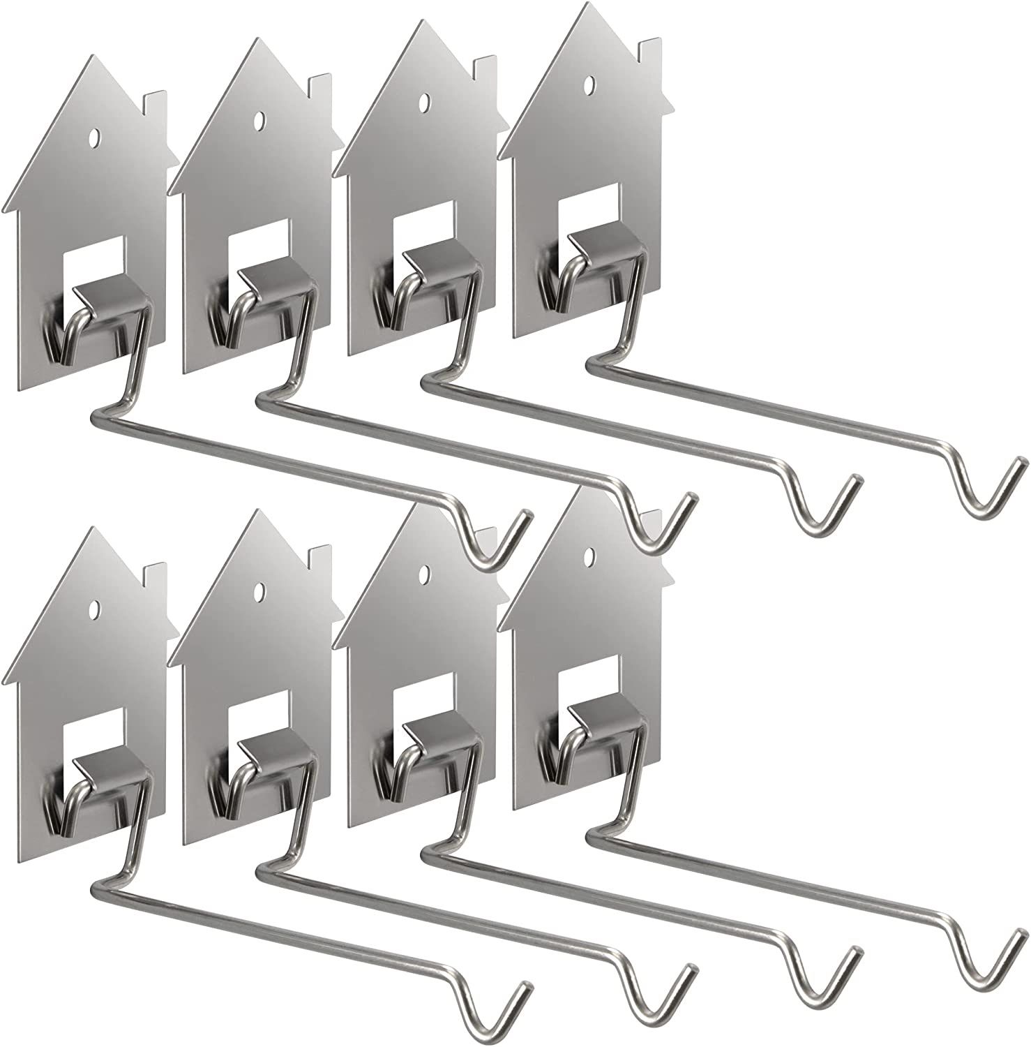 Garden Metal Plant Bracket Iron Wall Mount Lanterns Hangers for Hanging Bird Feeders, Lanterns, Wind Chimes, Planters, Outdoor Decoration Hooks（8ps）