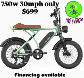 750w 30mph 18.2Ah electric ebike