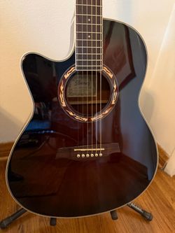 Ibanez AEF18LE Left-Handed Acoustic-Electric Guitar Dark Violin Sunburst