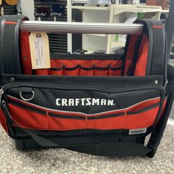 CRAFTSMAN VERSASTACK Red and Black Polyester 17-in W x 8.5-in D x 13-in L Tool tote
