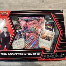 Team Rocket MewTwo EX Box