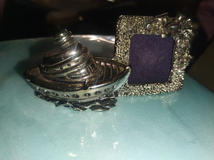 Picture Frame With Boat 925 A6 Silver