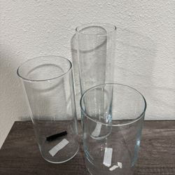 Glass Cylinders Vases / Centerpieces