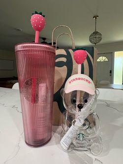 Starbucks Pink Bear and Cup Combo