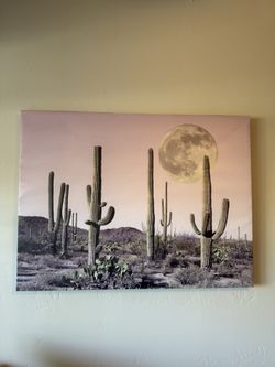 Cactus wall art