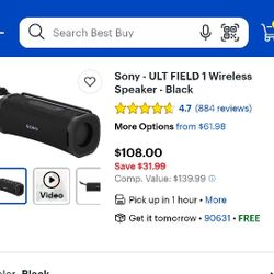 Sony Ult Field 1 Bluetooth Speaker 