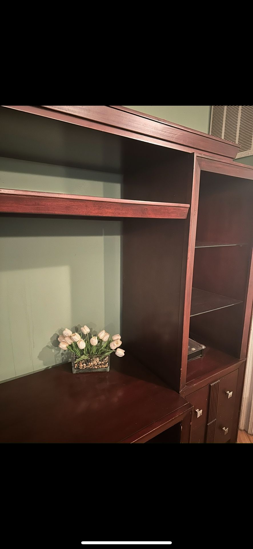Entertainment Center Solid Wood