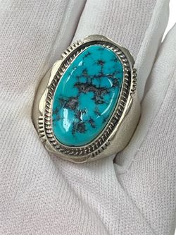 Silver Turquoise ring #33645