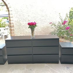 Dresser + nightstands
