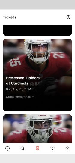 Arizona Cardinals 4 Seats Preseason Raiders 