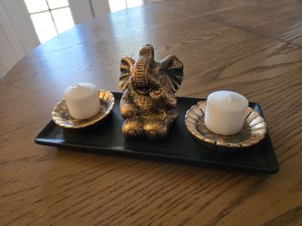 Elephant candle decor